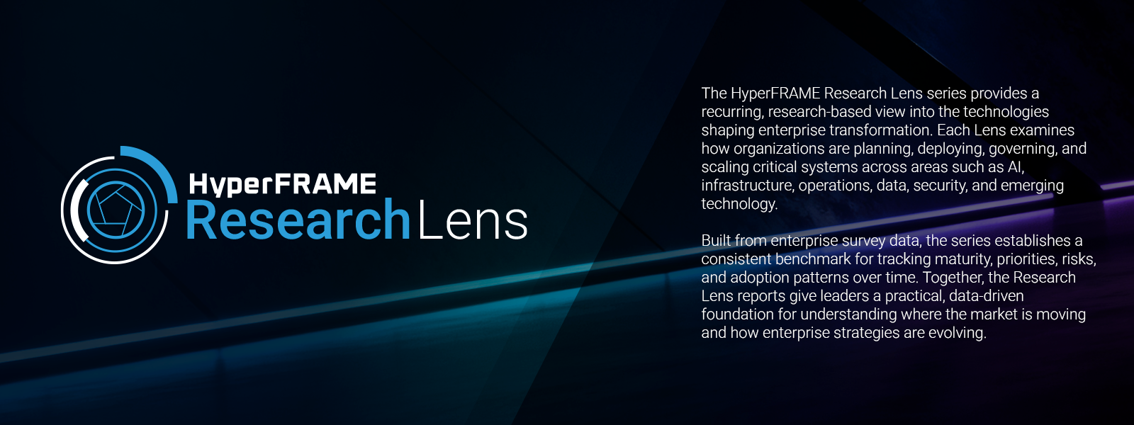 HyperFRAME Research Lens — recurring primary research into the technologies shaping enterprise transformation